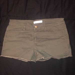Olive green shorts